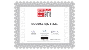 SOUDAL BUDOWLANĄ FIRMĄ ROKU 2018