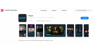Aplikacja Player zintegrowana z HMS, dostępna w AppGallery