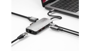 Precz z plątaniną kabli! LINQ 8in1 Pro Studio to wysokiej klasy hub z 8 złączami