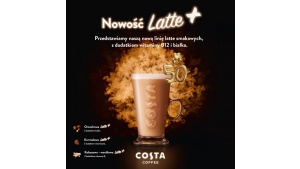 Nowość w Costa Coffee - Latte+ - kawa wzbogacona o witaminy i białko