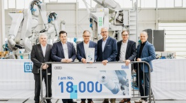 Robot numer 18 000 firmy Dürr będzie lakierować pojazdy w Ingolstadt