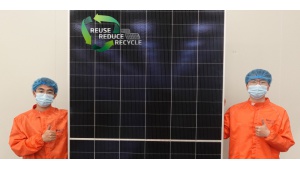 Pierwszy moduł PV w 100% z recyklingu