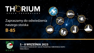 THORIUM SPACE NA MSPO 2023 Z PREMIEROWYM TERMINALEM SATELITARNYM AURORA Biuro prasowe