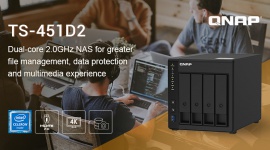 QNAP prezentuje 4-zatokowego NAS-a TS-451D2 z Intel J4025 i HDMI